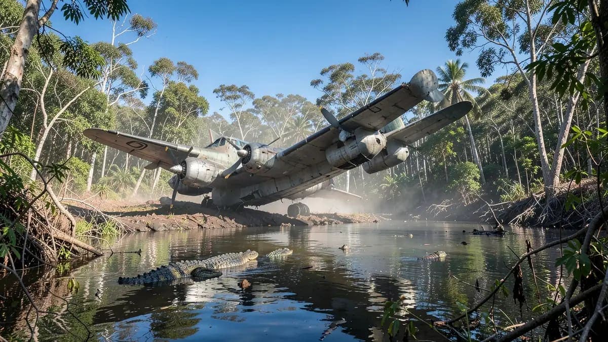 WWII B-24J Liberator Aircraft Wreck